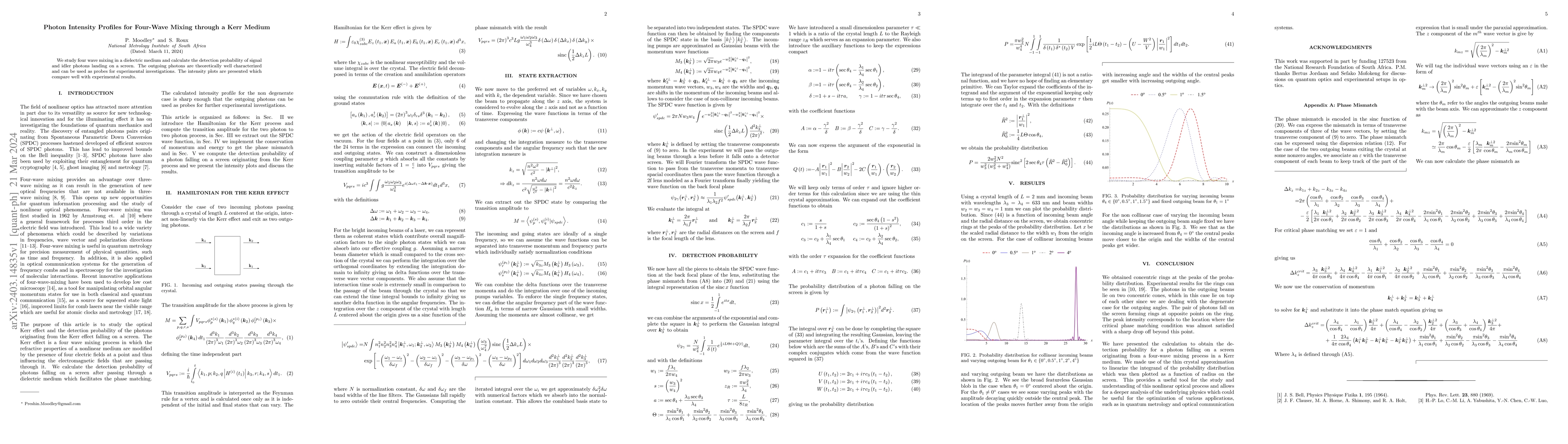 Thumbnail for Photon Intensity Profiles for Four-Wave Mixing through a Kerr Medium