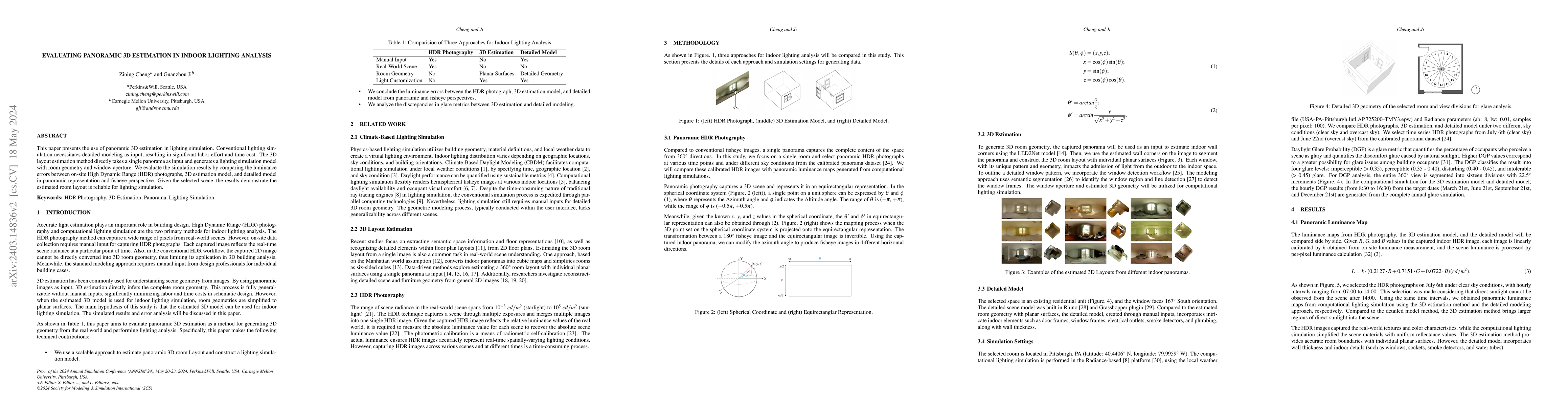 Thumbnail for Evaluating Panoramic 3D Estimation in Indoor Lighting Analysis