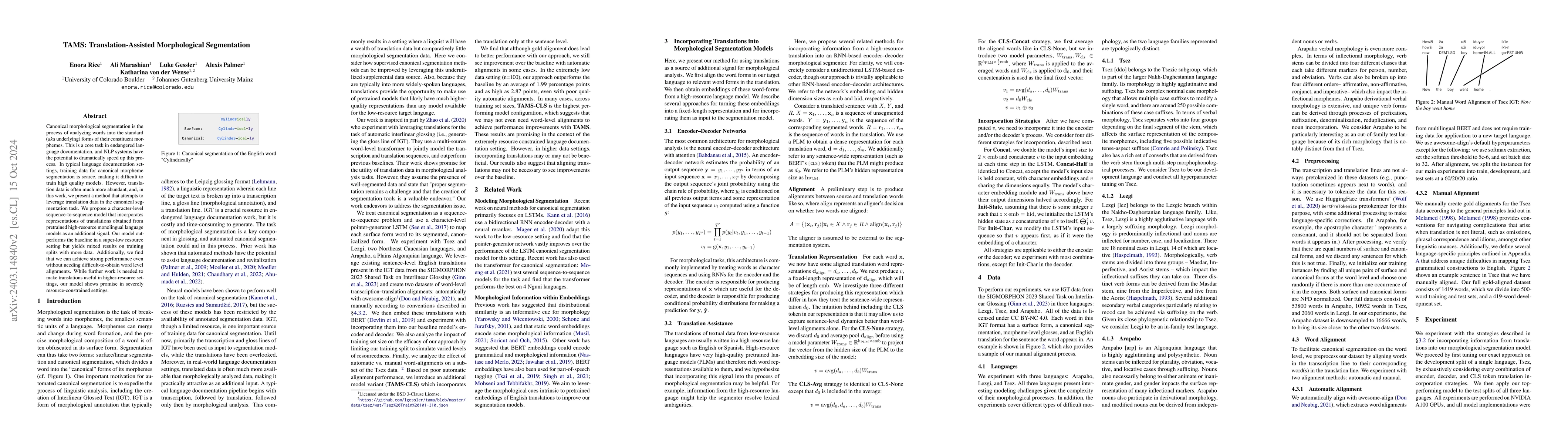 Thumbnail for TAMS: Translation-Assisted Morphological Segmentation