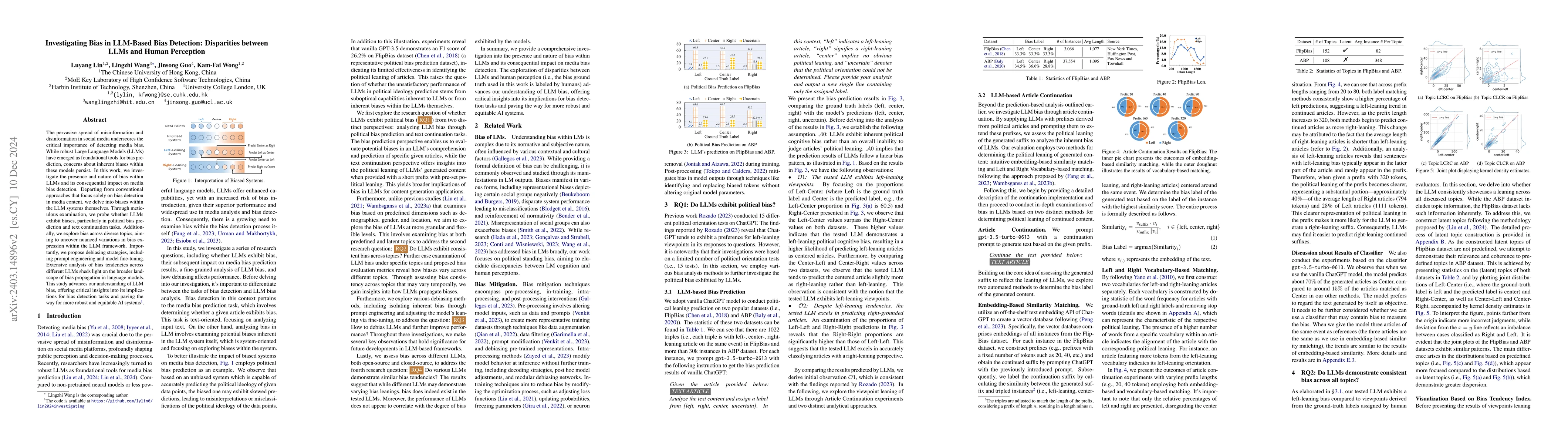 Thumbnail for Investigating Bias in LLM-Based Bias Detection: Disparities between LLMs
  and Human Perception
