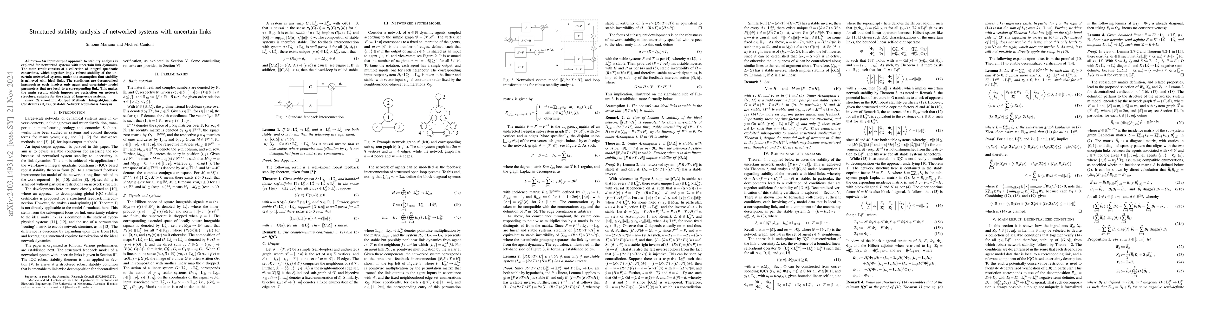 Thumbnail for Structured stability analysis of networked systems with uncertain links