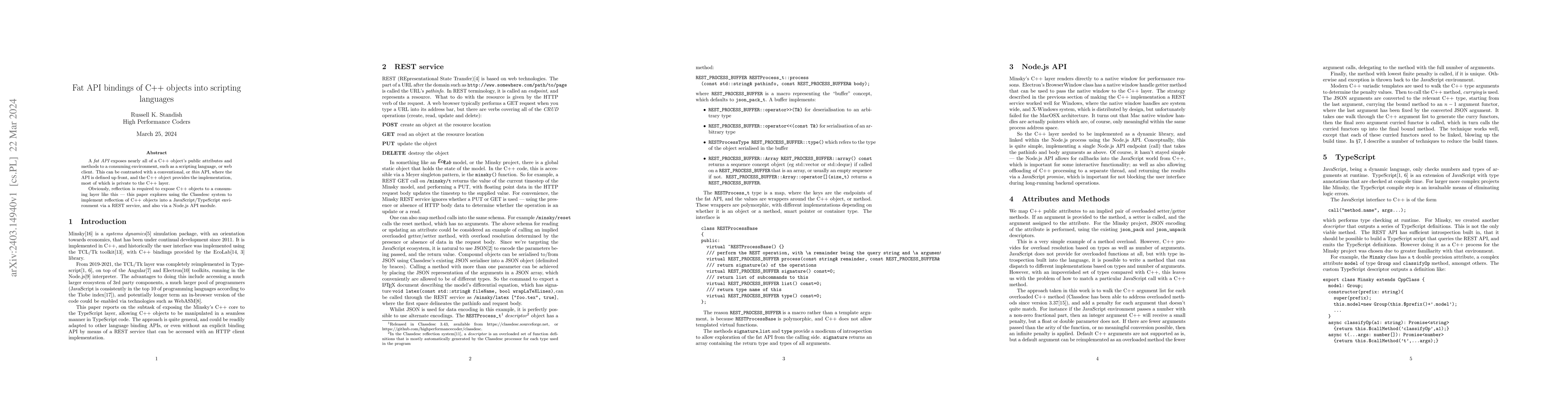 Thumbnail for Fat API bindings of C++ objects into scripting languages
