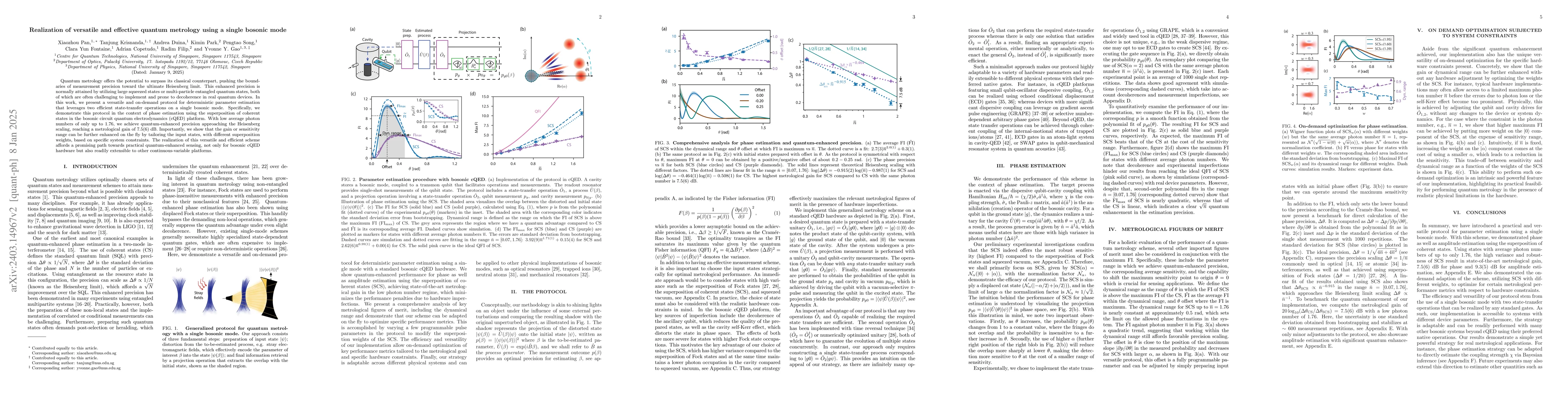 Thumbnail for Realisation of versatile and effective quantum metrology using a single
  bosonic mode
