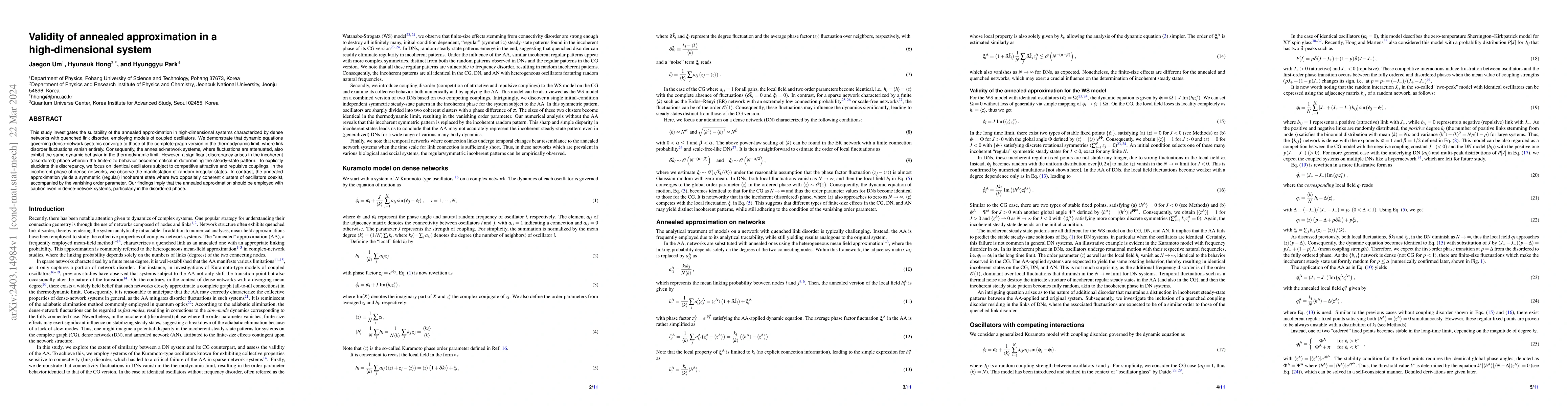 Thumbnail for Validity of annealed approximation in a high-dimensional system