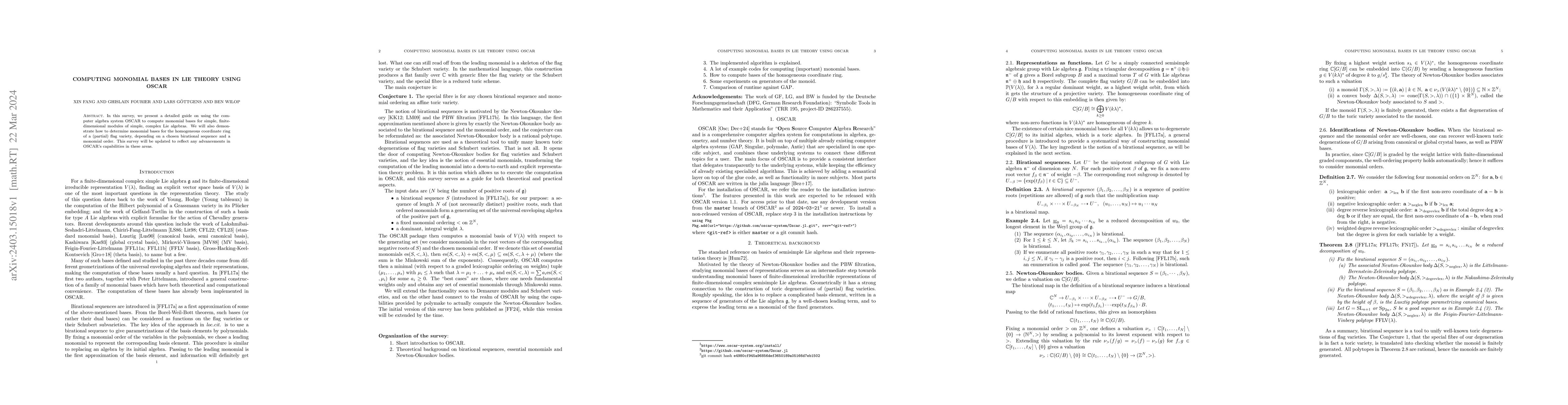 Thumbnail for Computing monomial bases in Lie theory using OSCAR