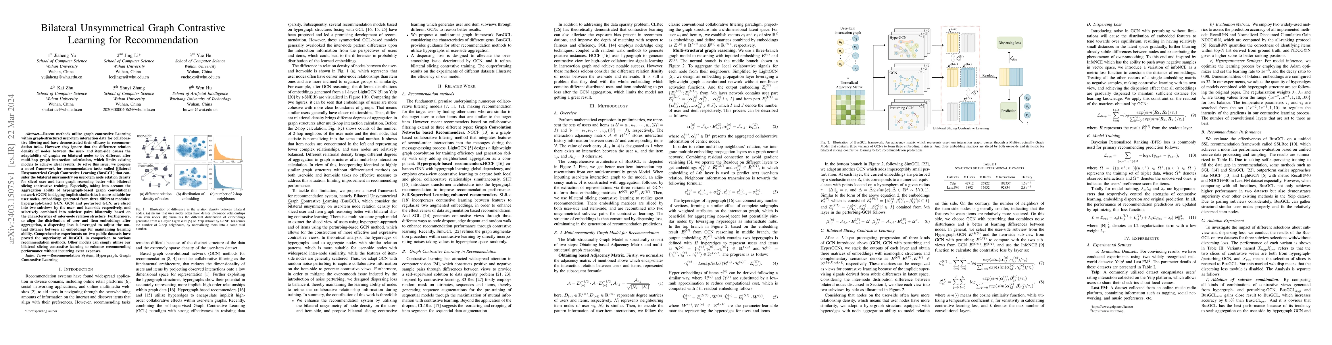 Thumbnail for Bilateral Unsymmetrical Graph Contrastive Learning for Recommendation