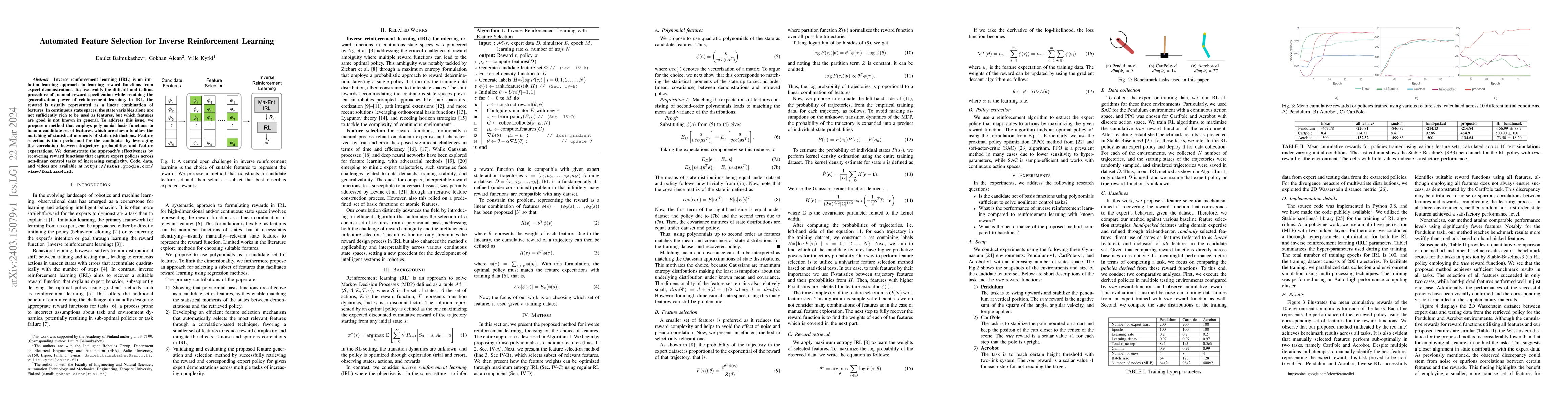 Thumbnail for Automated Feature Selection for Inverse Reinforcement Learning