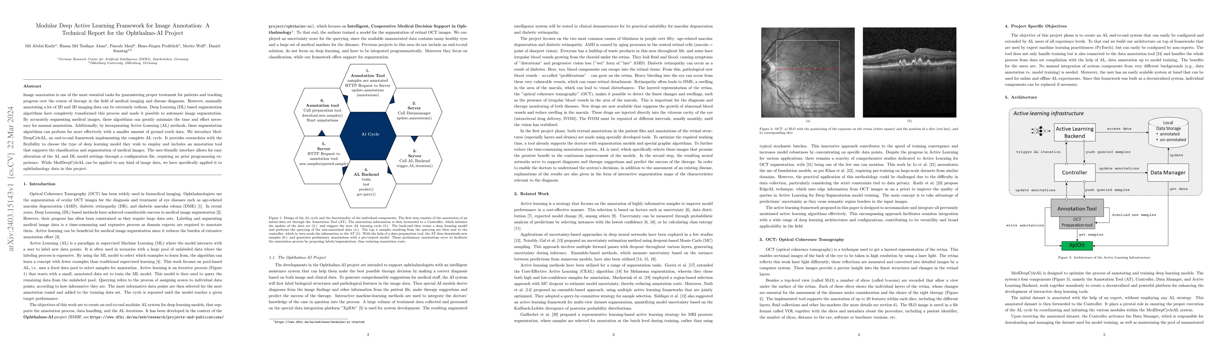 Thumbnail for Modular Deep Active Learning Framework for Image Annotation: A Technical
  Report for the Ophthalmo-AI Project