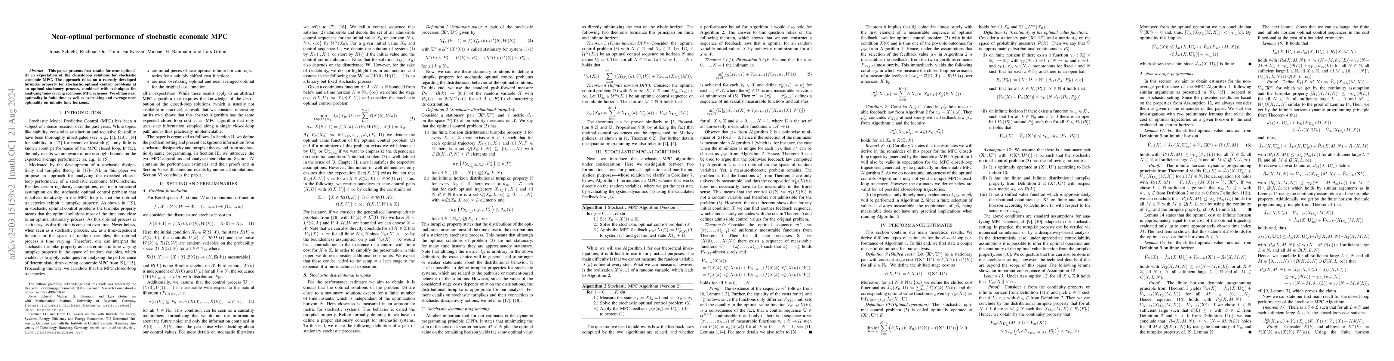 Thumbnail for Near-optimal performance of stochastic economic MPC