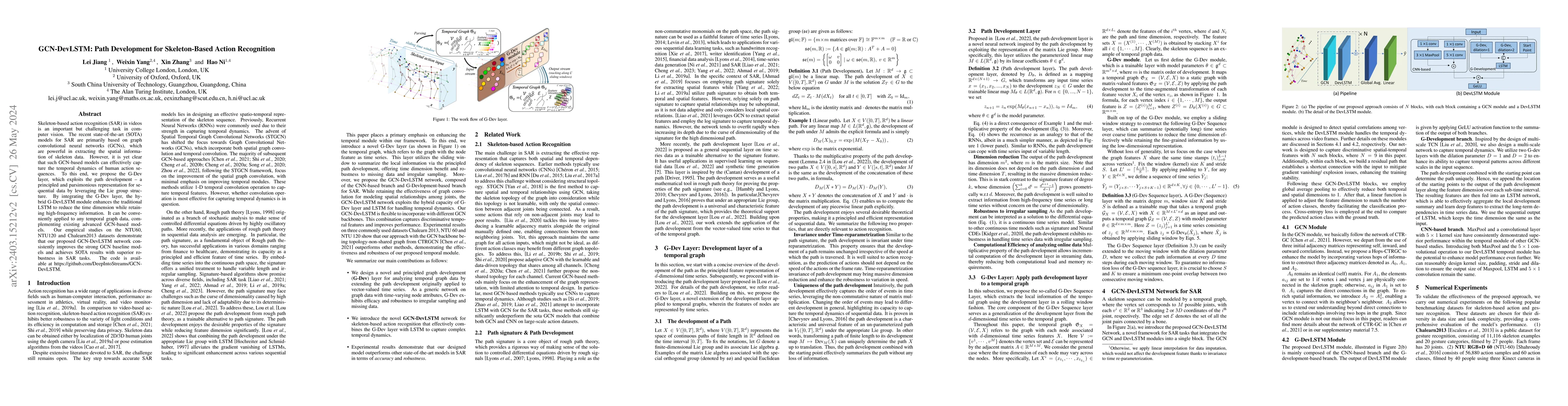 Thumbnail for GCN-DevLSTM: Path Development for Skeleton-Based Action Recognition