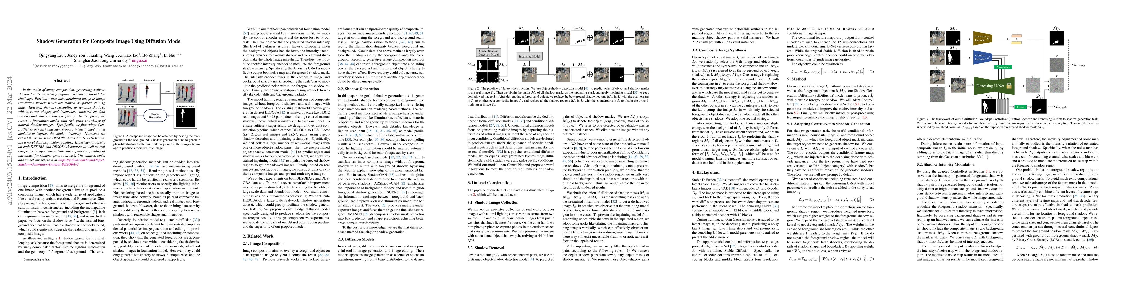 Thumbnail for Shadow Generation for Composite Image Using Diffusion model