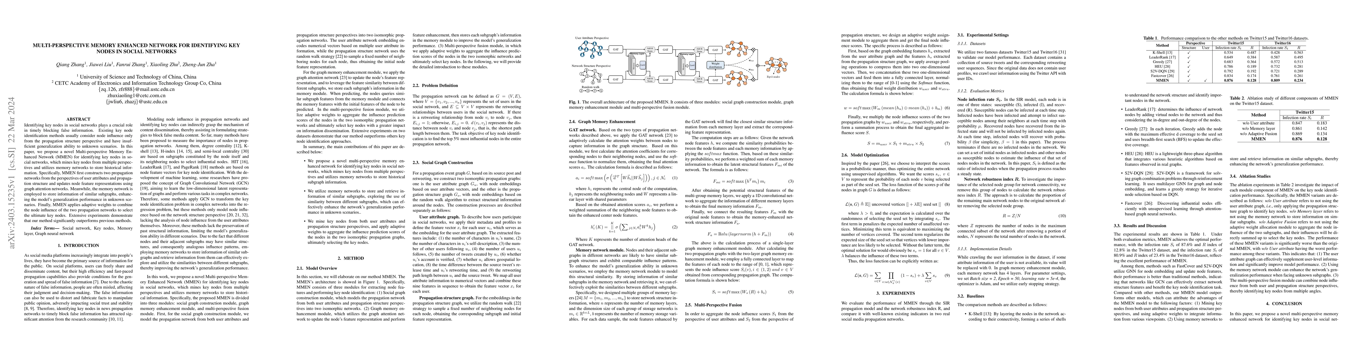 Thumbnail for Multi-perspective Memory Enhanced Network for Identifying Key Nodes in
  Social Networks
