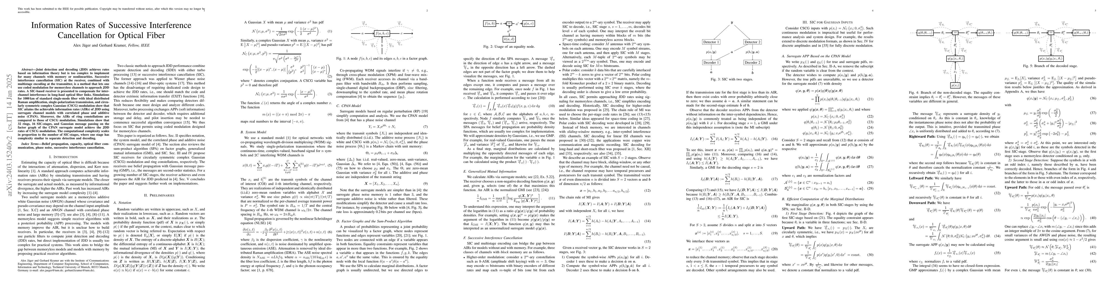 Thumbnail for Information Rates of Successive Interference Cancellation for Optical
  Fiber