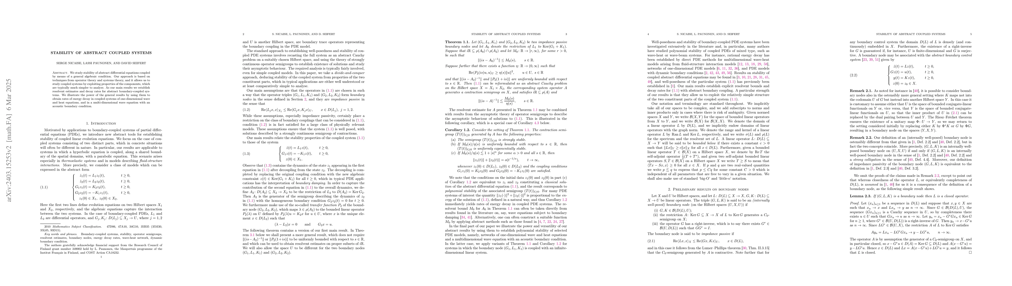 Thumbnail for Stability of abstract coupled systems