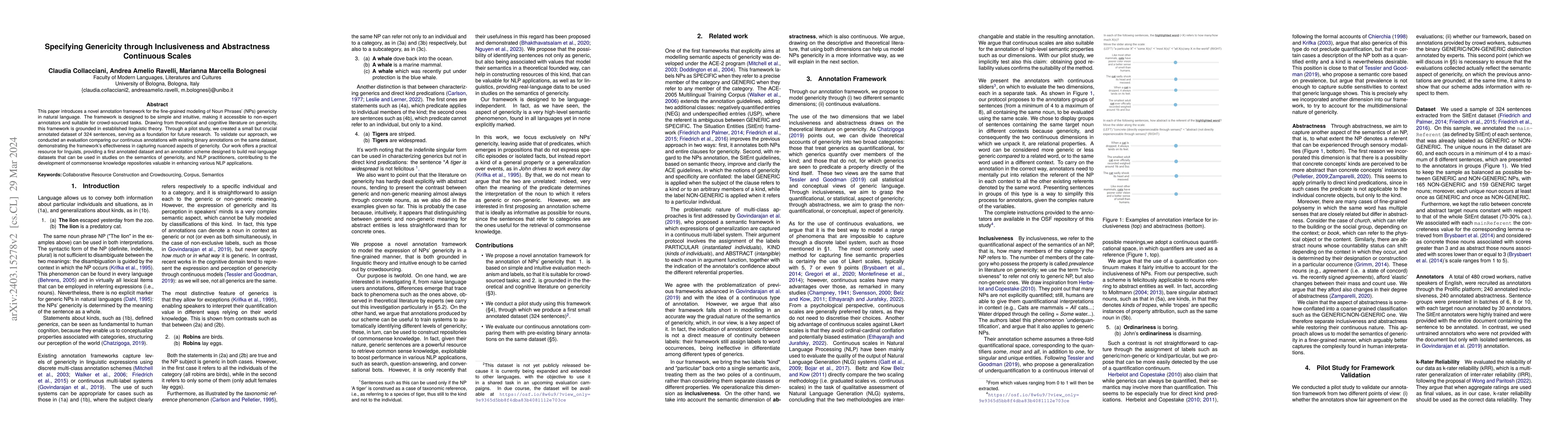 Thumbnail for Specifying Genericity through Inclusiveness and Abstractness Continuous
  Scales