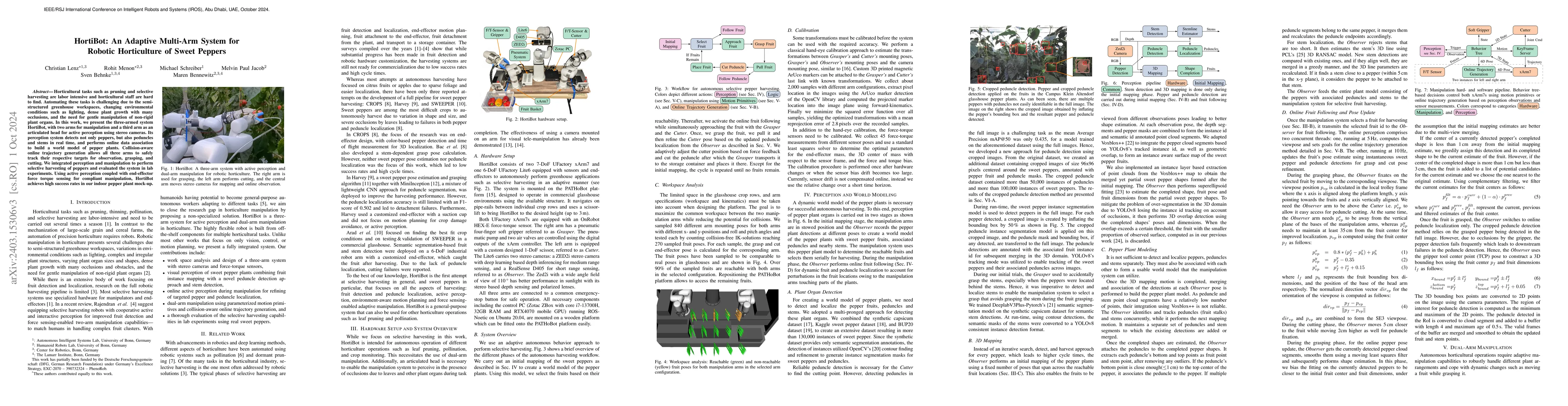Thumbnail for HortiBot: An Adaptive Multi-Arm System for Robotic Horticulture of Sweet
  Peppers