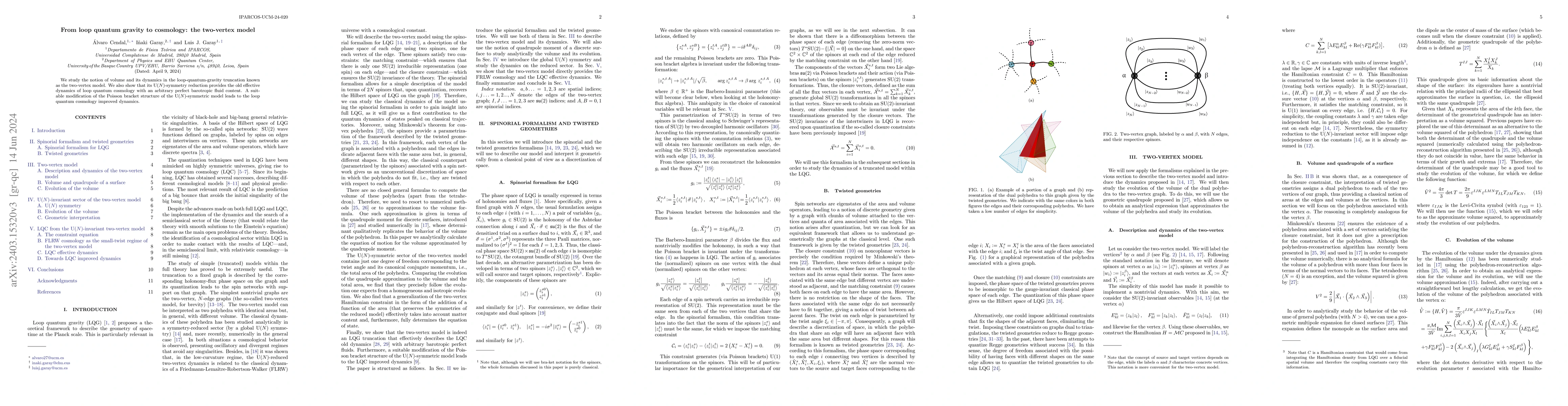Thumbnail for From loop quantum gravity to cosmology: the two-vertex model