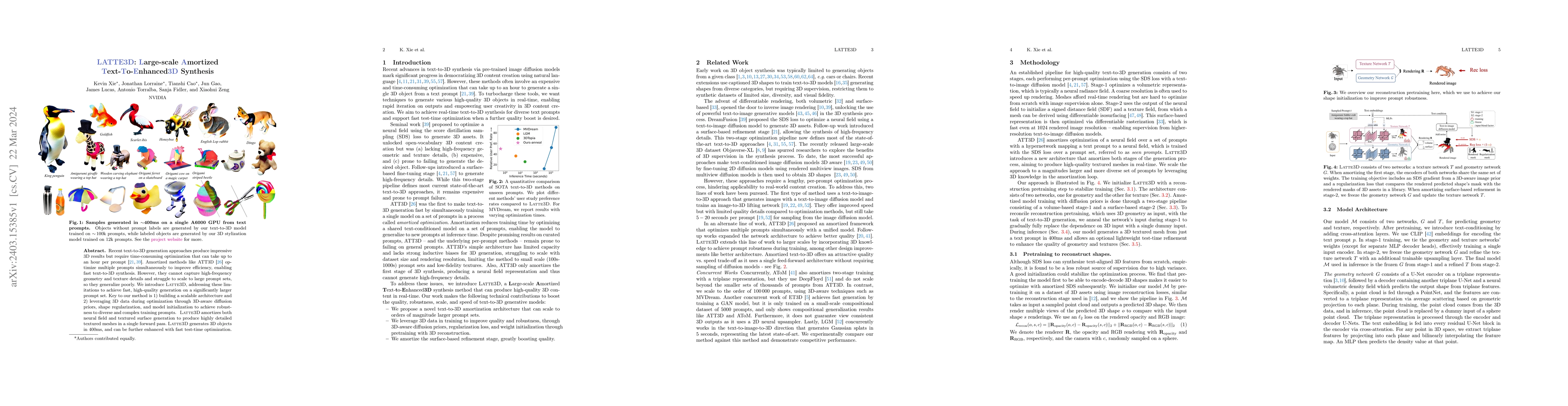 Thumbnail for LATTE3D: Large-scale Amortized Text-To-Enhanced3D Synthesis