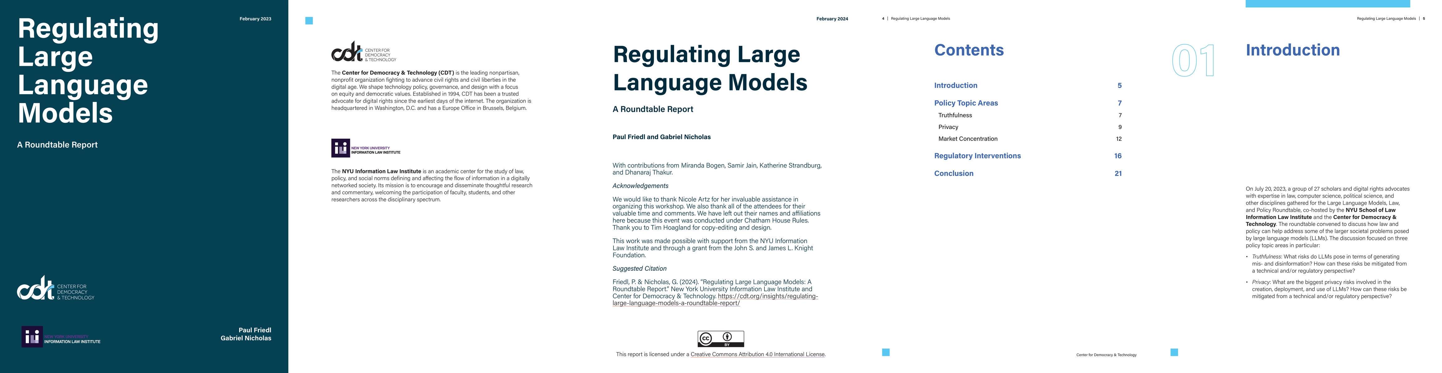 Thumbnail for Regulating Large Language Models: A Roundtable Report