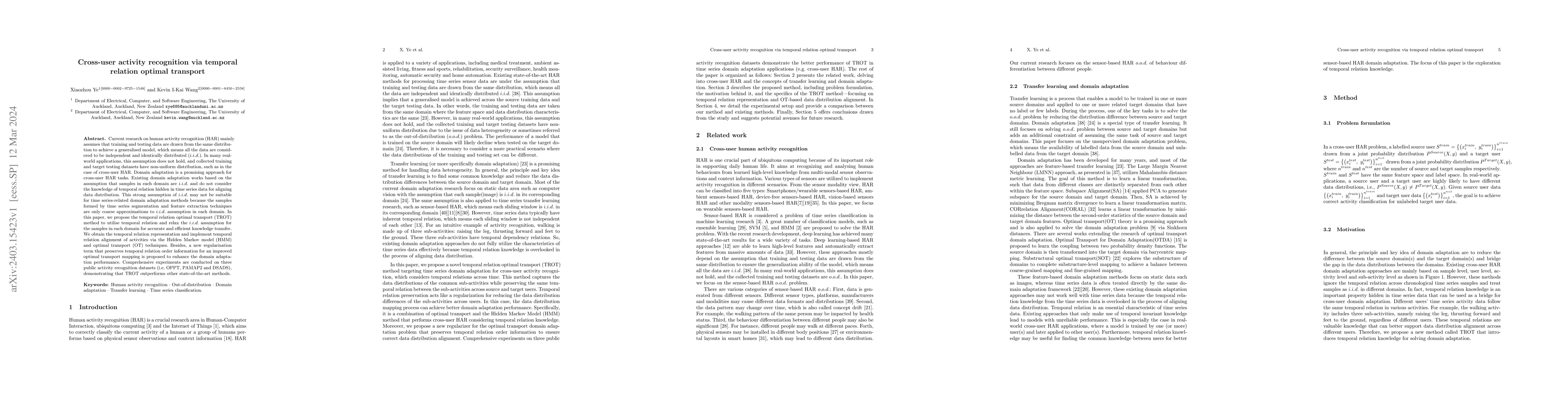 Thumbnail for Cross-user activity recognition via temporal relation optimal transport