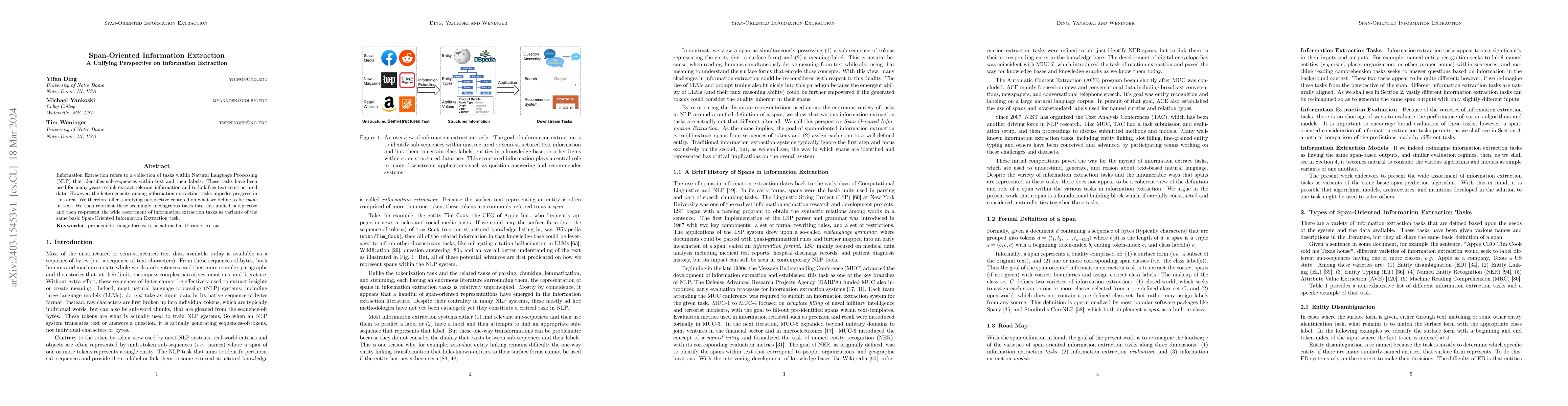 Thumbnail for Span-Oriented Information Extraction -- A Unifying Perspective on
  Information Extraction