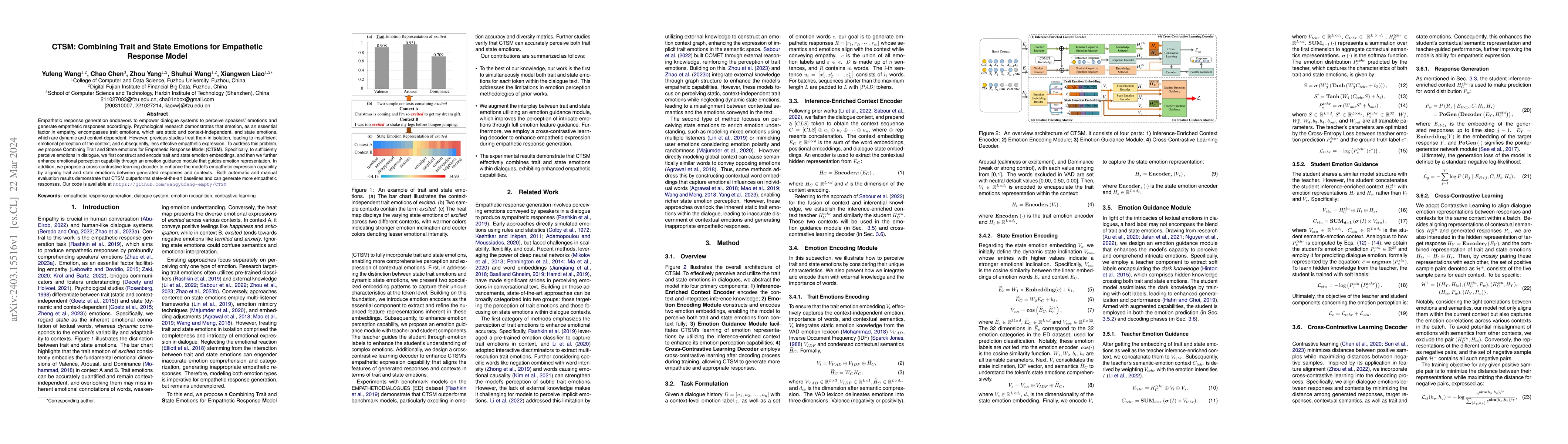 Thumbnail for CTSM: Combining Trait and State Emotions for Empathetic Response Model