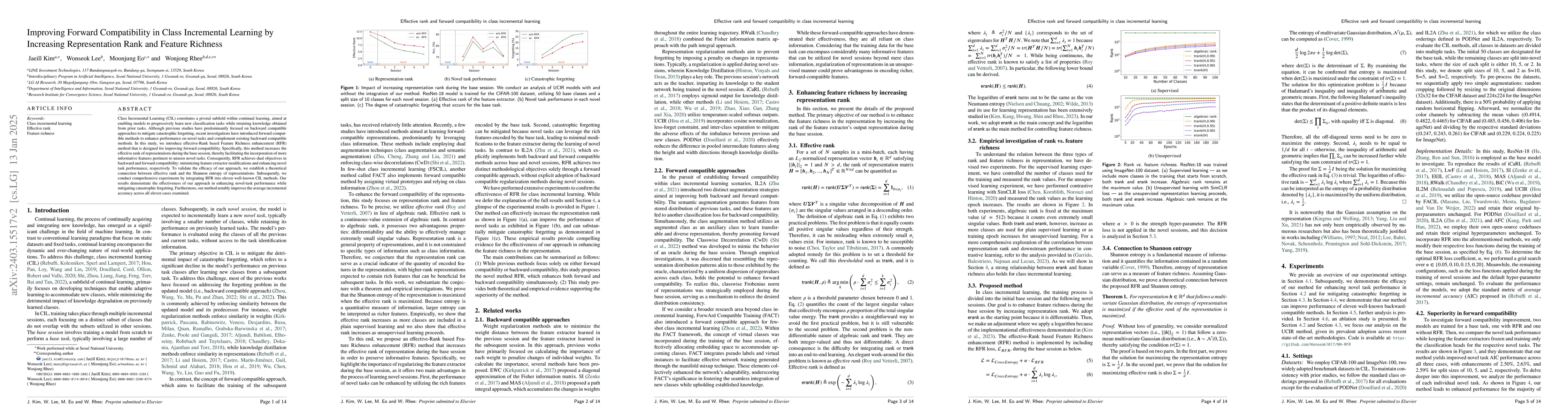 Thumbnail for Improving Forward Compatibility in Class Incremental Learning by
  Increasing Representation Rank and Feature Richness