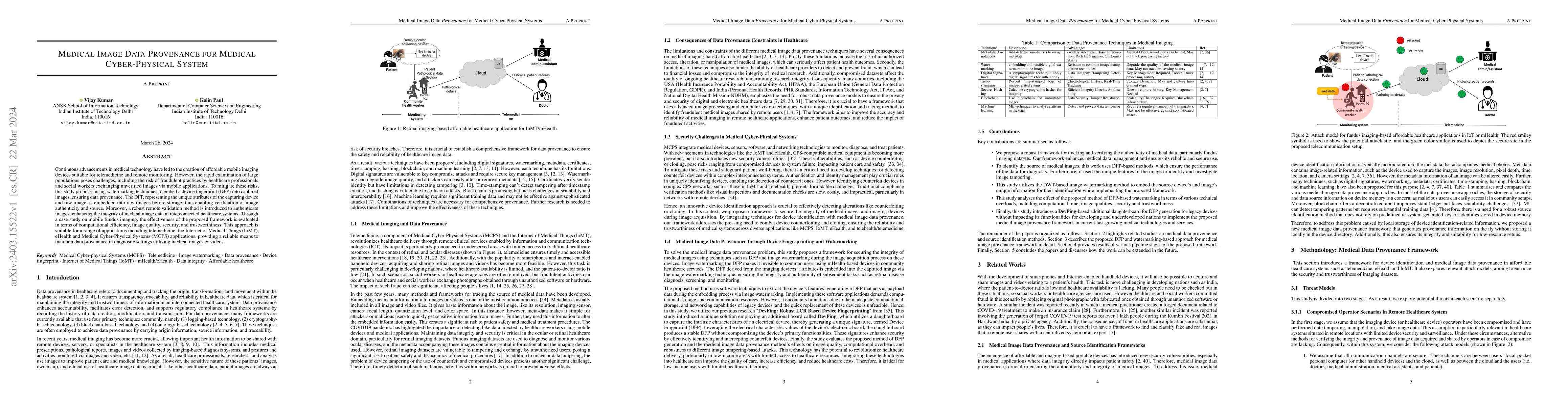 Thumbnail for Medical Image Data Provenance for Medical Cyber-Physical System
