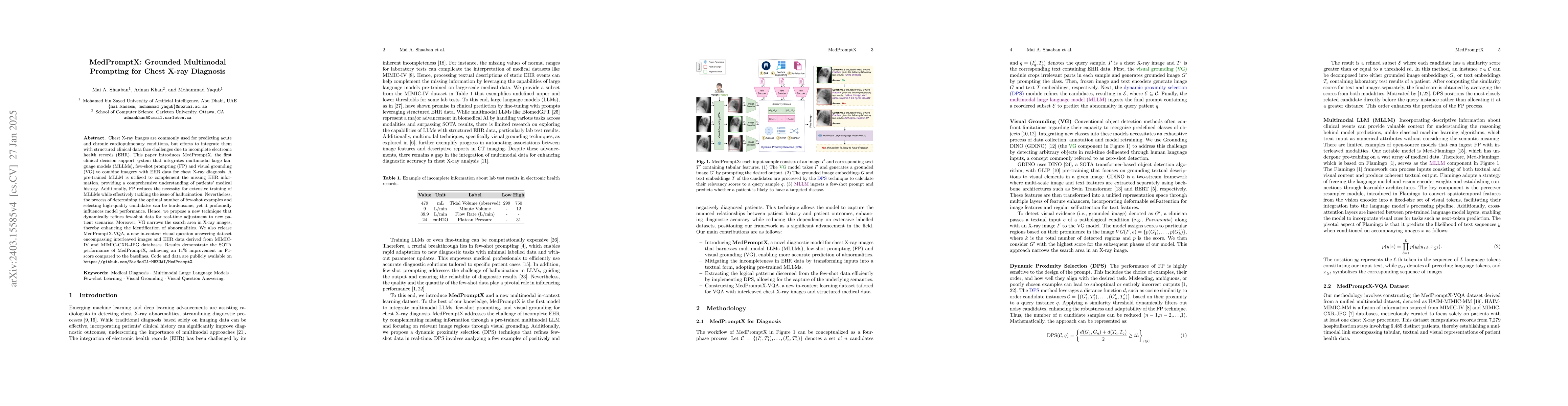 Thumbnail for MedPromptX: Grounded Multimodal Prompting for Chest X-ray Diagnosis