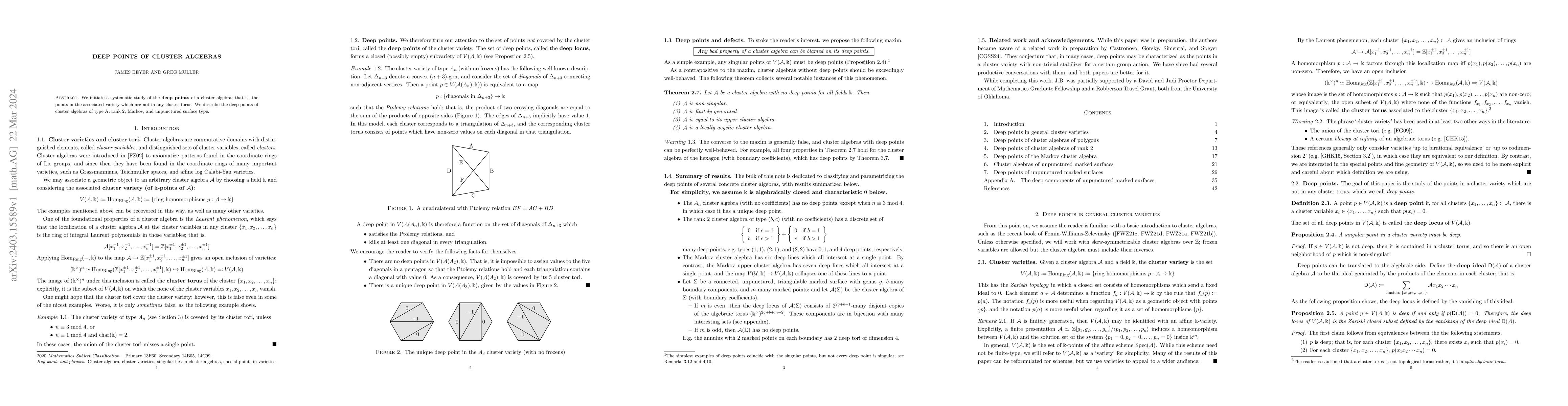 Thumbnail for Deep Points of Cluster Algebras
