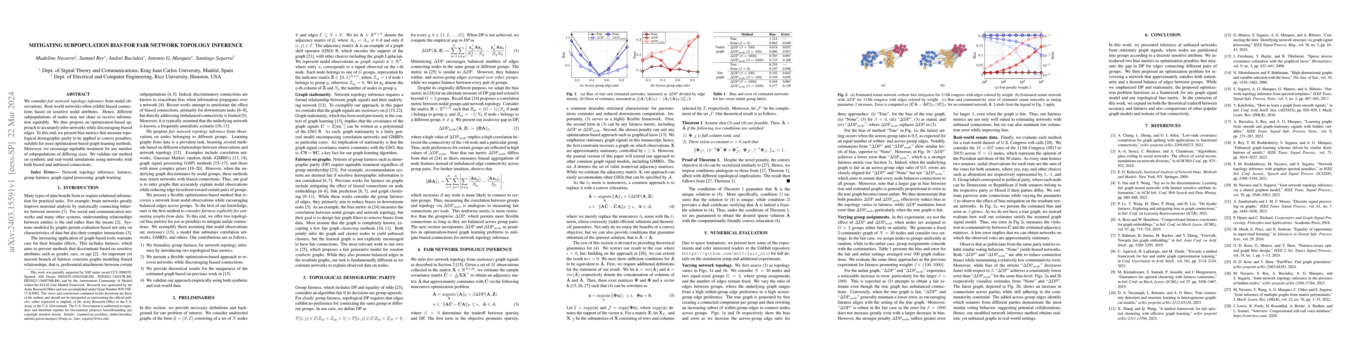 Thumbnail for Mitigating Subpopulation Bias for Fair Network Topology Inference