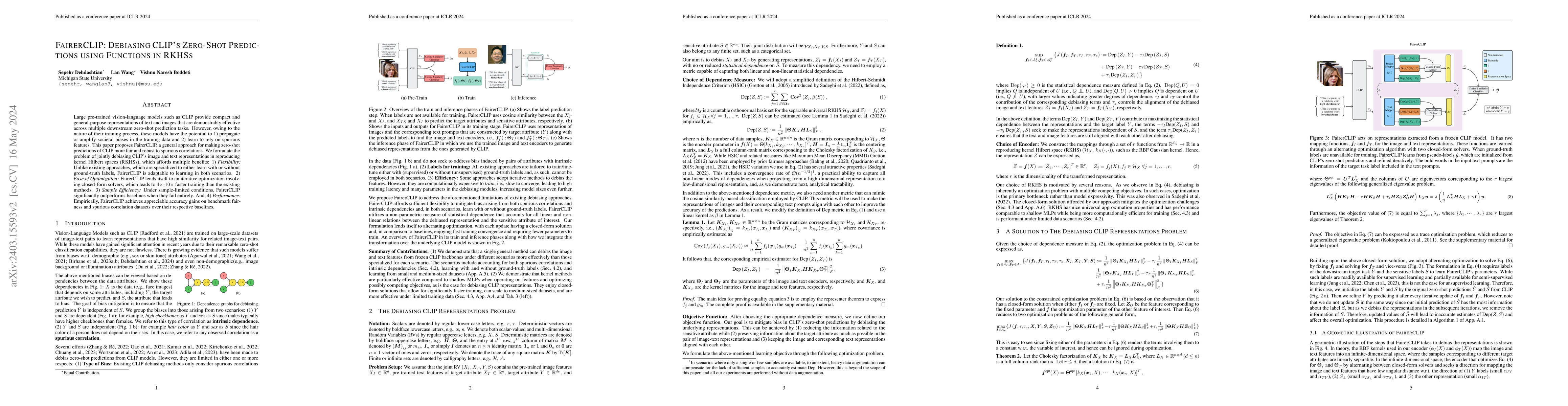 Thumbnail for FairerCLIP: Debiasing CLIP's Zero-Shot Predictions using Functions in
  RKHSs