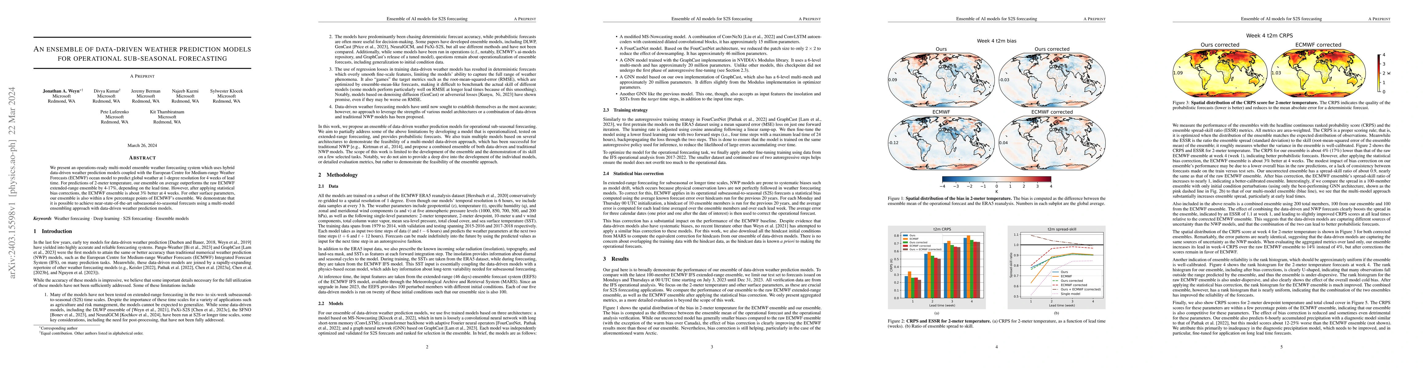 Thumbnail for An ensemble of data-driven weather prediction models for operational
  sub-seasonal forecasting