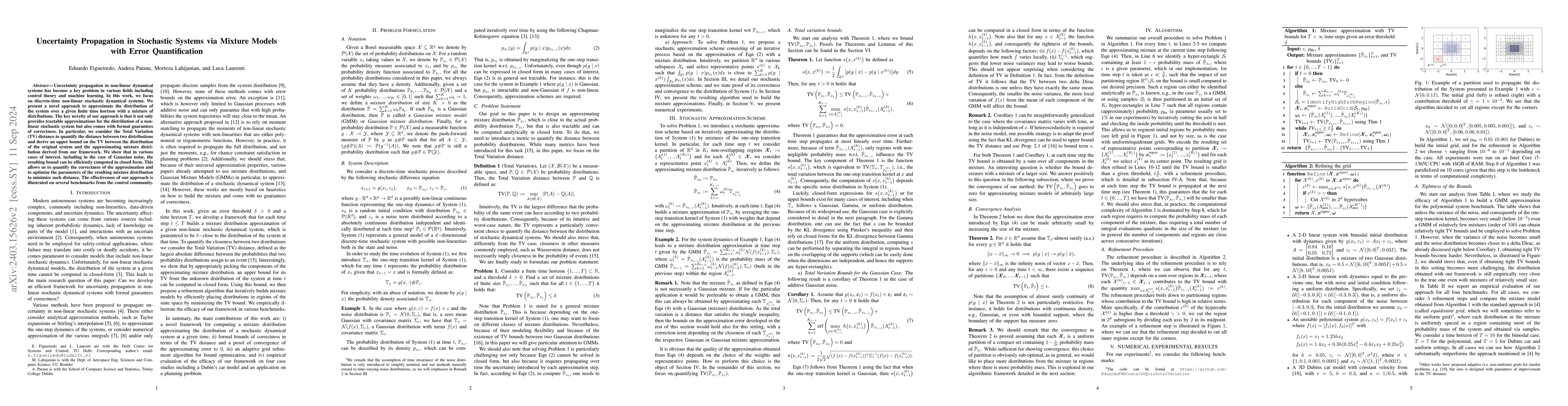 Thumbnail for Uncertainty Propagation in Stochastic Systems via Mixture Models with
  Error Quantification