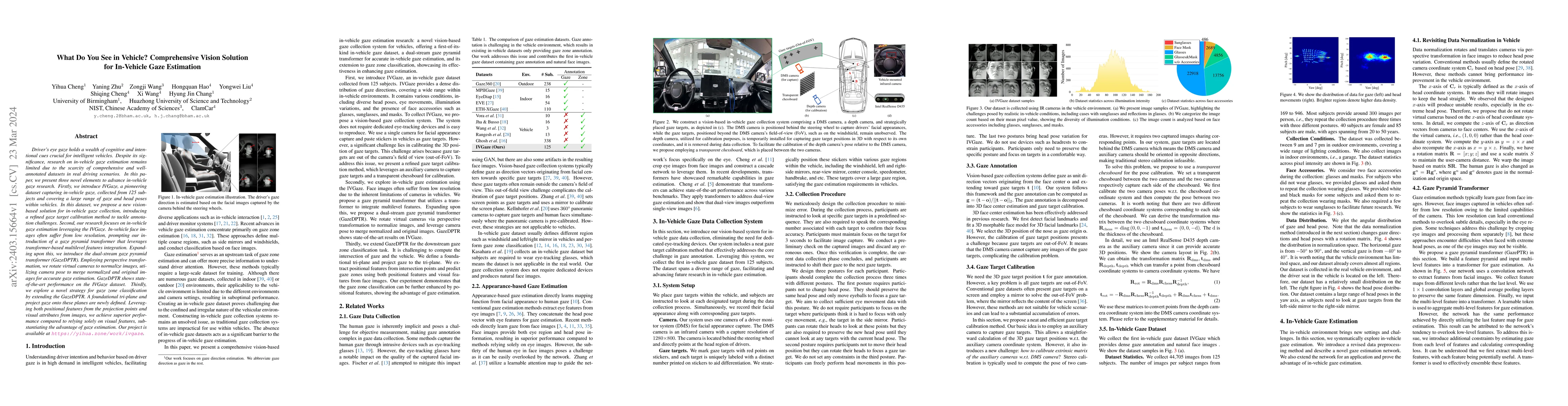 Thumbnail for What Do You See in Vehicle? Comprehensive Vision Solution for In-Vehicle
  Gaze Estimation