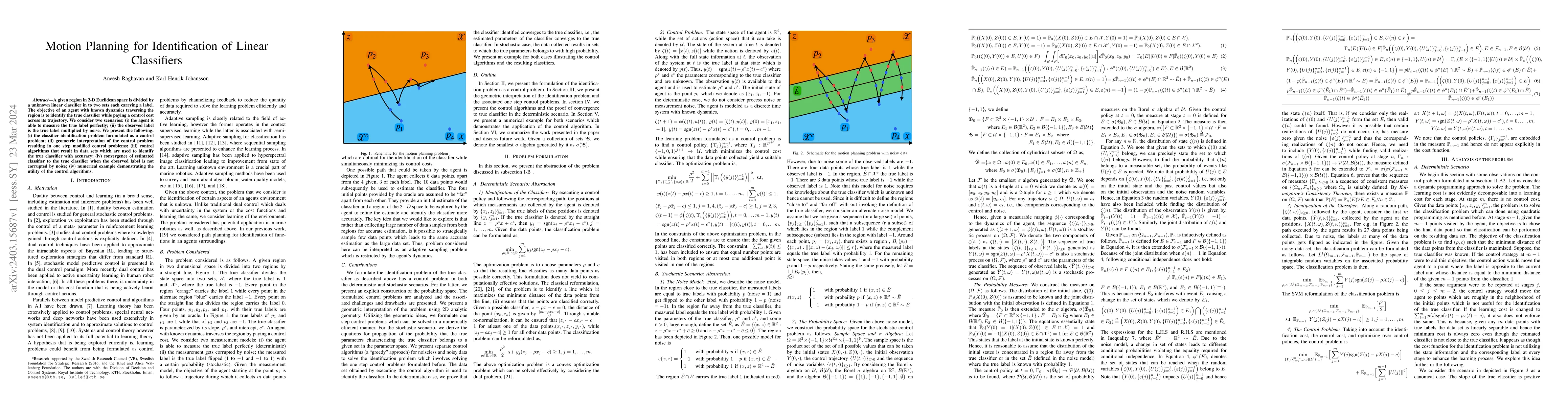 Thumbnail for Motion Planning for Identification of Linear Classifiers