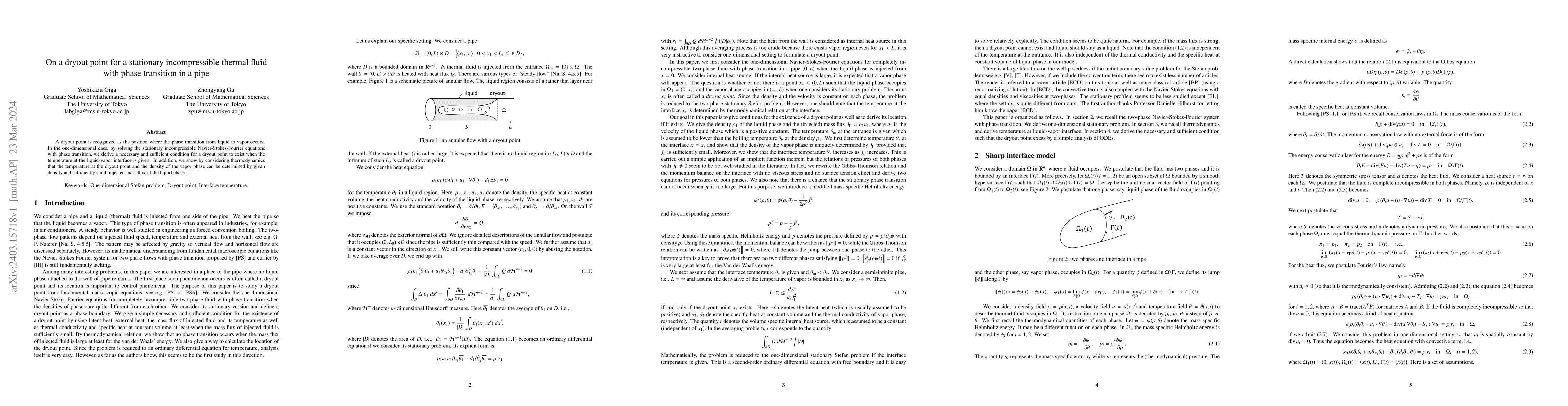 Thumbnail for On a dryout point for a stationary incompressible thermal fluid with
  phase transition in a pipe
