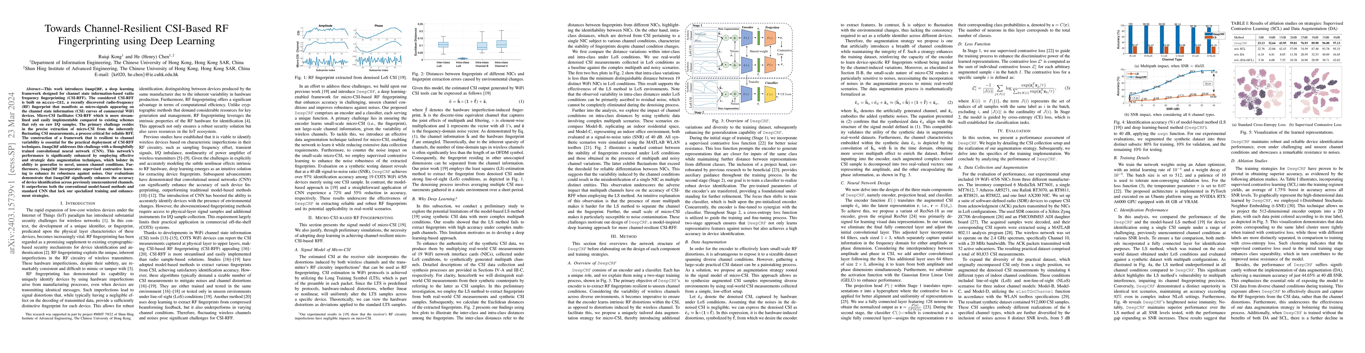 Thumbnail for Towards Channel-Resilient CSI-Based RF Fingerprinting using Deep
  Learning
