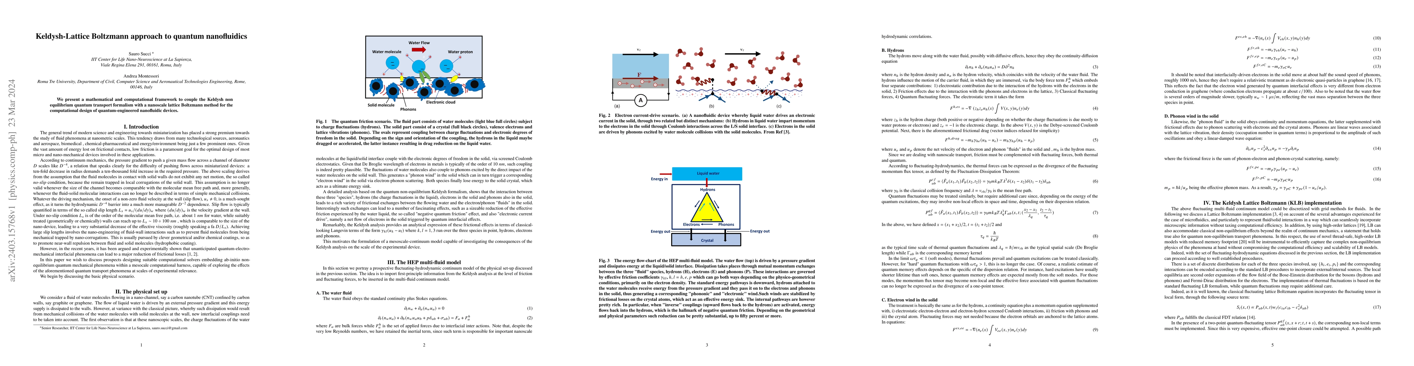 Thumbnail for Keldysh-Lattice Boltzmann approach to quantum nanofluidics