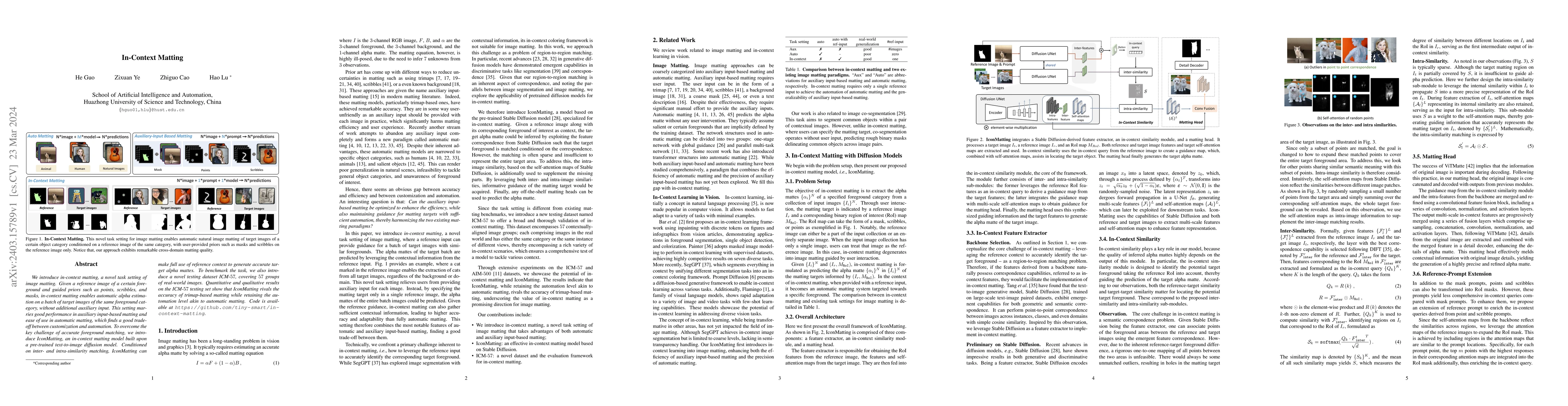 Thumbnail for In-Context Matting