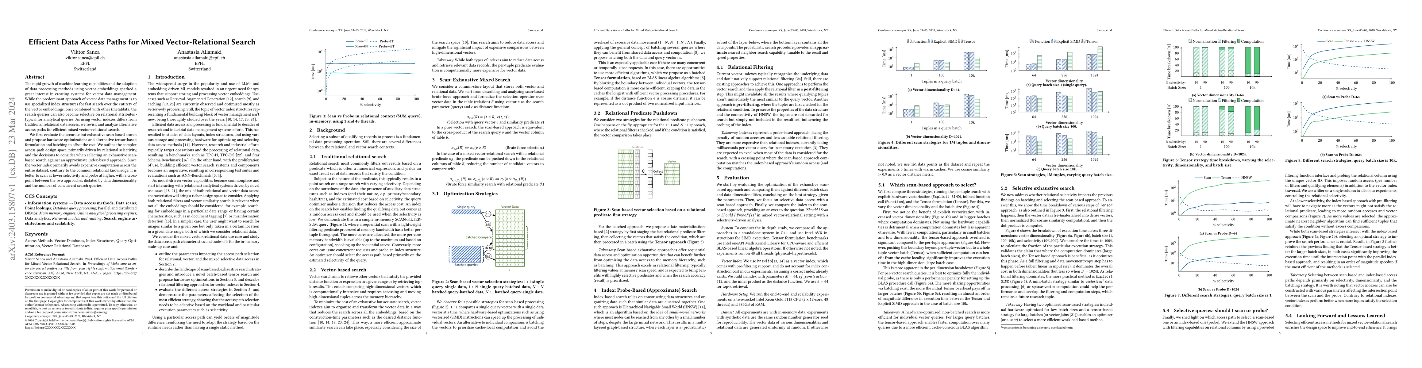 Thumbnail for Efficient Data Access Paths for Mixed Vector-Relational Search