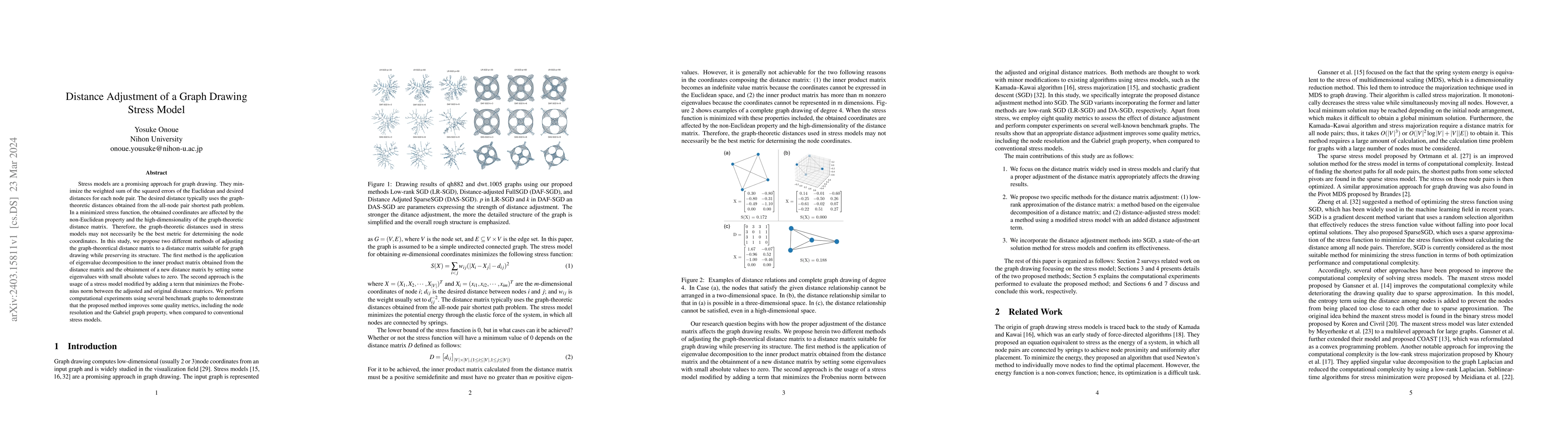 Thumbnail for Distance Adjustment of a Graph Drawing Stress Model