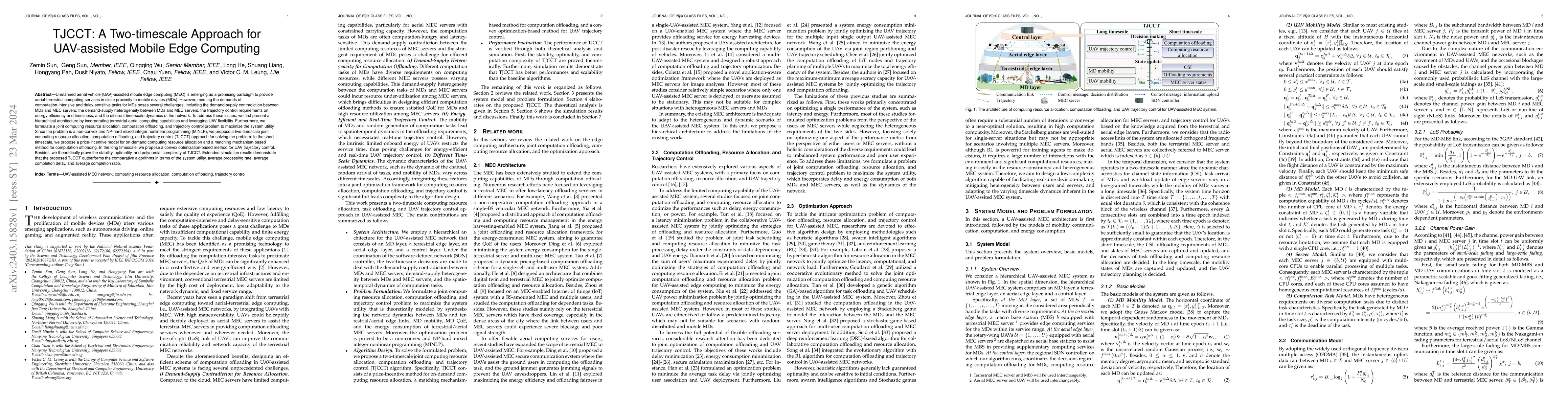Thumbnail for TJCCT: A Two-timescale Approach for UAV-assisted Mobile Edge Computing