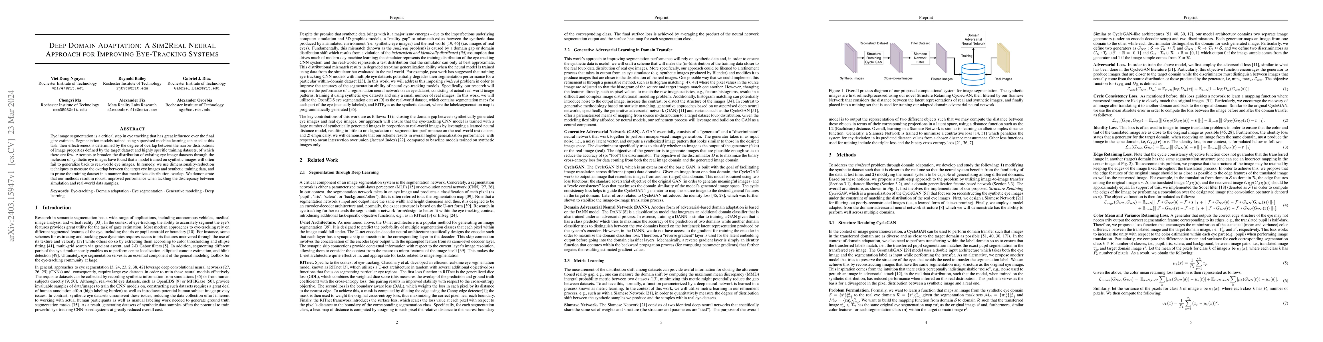 Thumbnail for Deep Domain Adaptation: A Sim2Real Neural Approach for Improving
  Eye-Tracking Systems