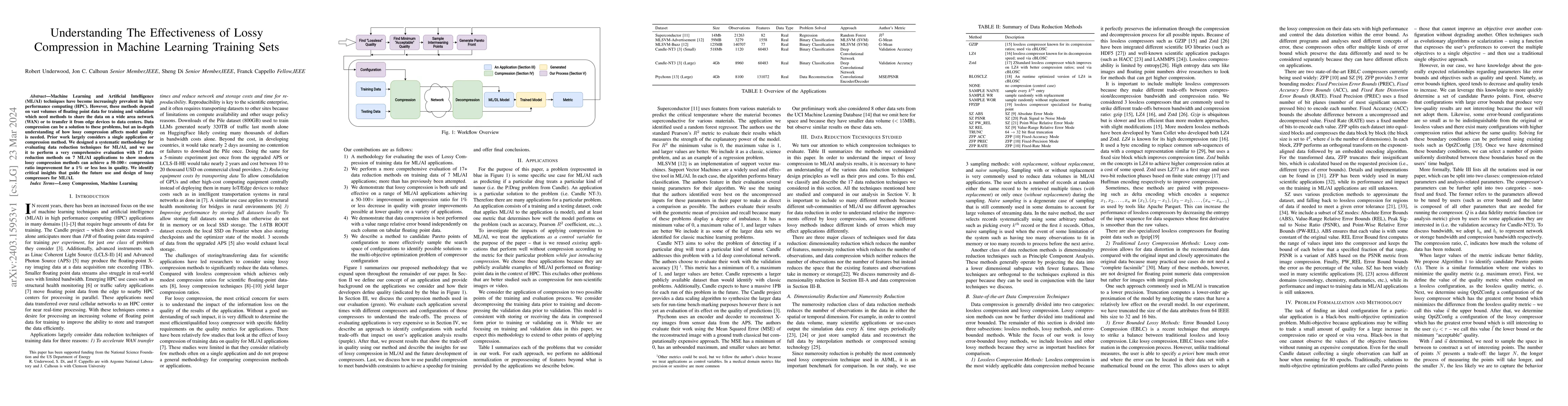 Thumbnail for Understanding The Effectiveness of Lossy Compression in Machine Learning
  Training Sets