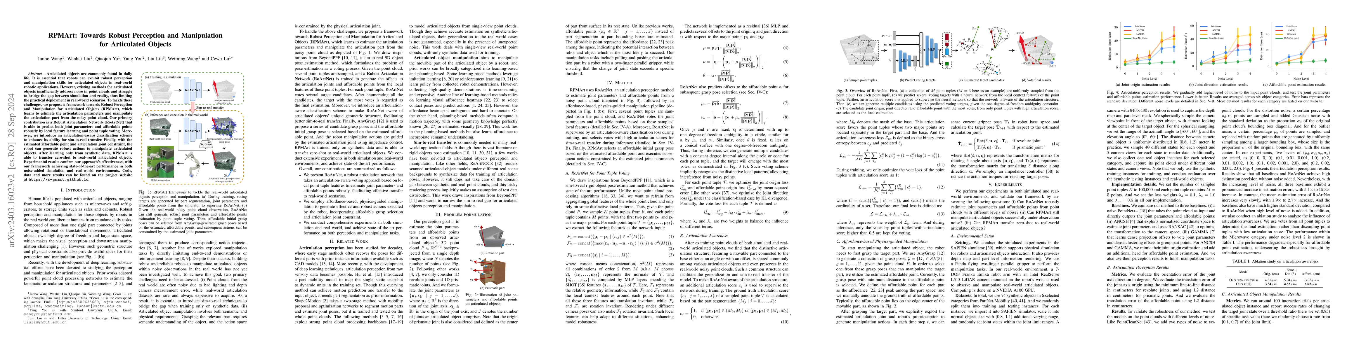 Thumbnail for RPMArt: Towards Robust Perception and Manipulation for Articulated
  Objects
