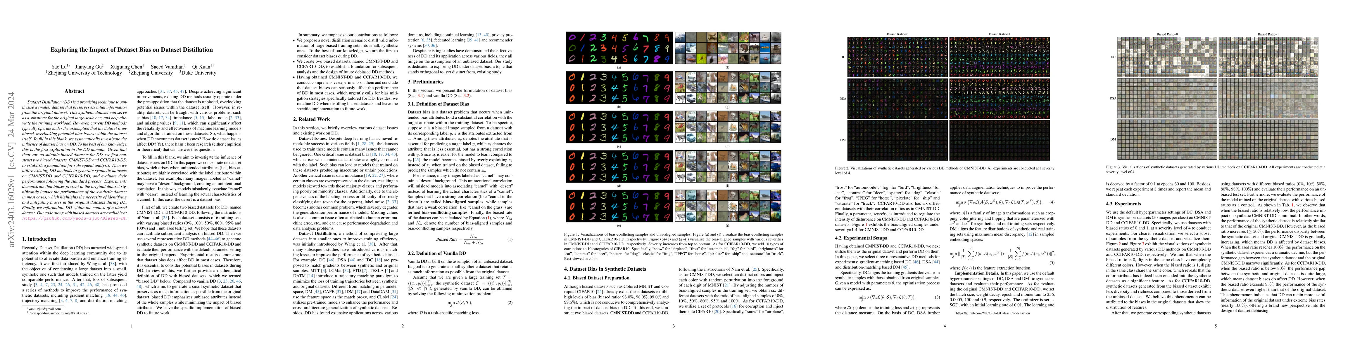 Thumbnail for Exploring the Impact of Dataset Bias on Dataset Distillation