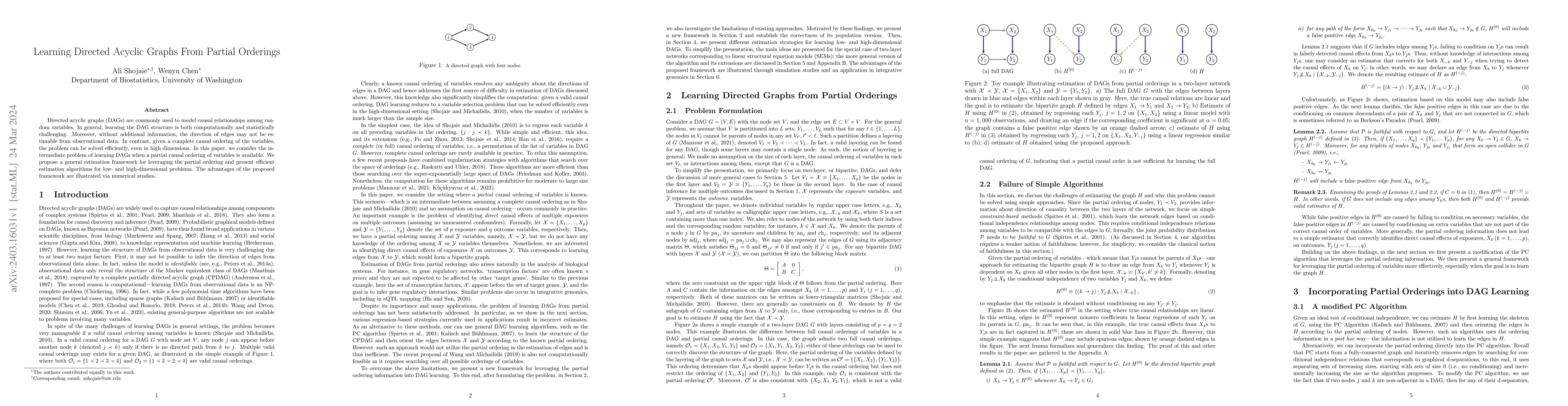 Thumbnail for Learning Directed Acyclic Graphs from Partial Orderings
