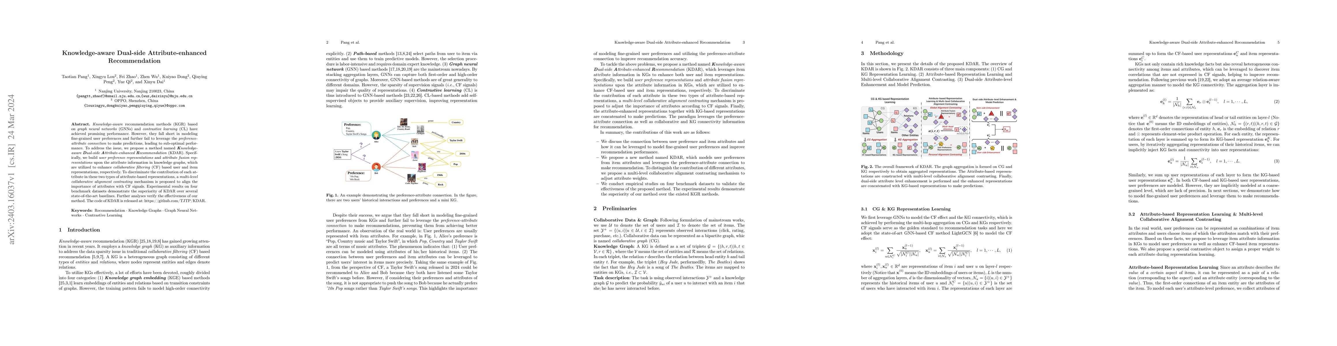 Thumbnail for Knowledge-aware Dual-side Attribute-enhanced Recommendation
