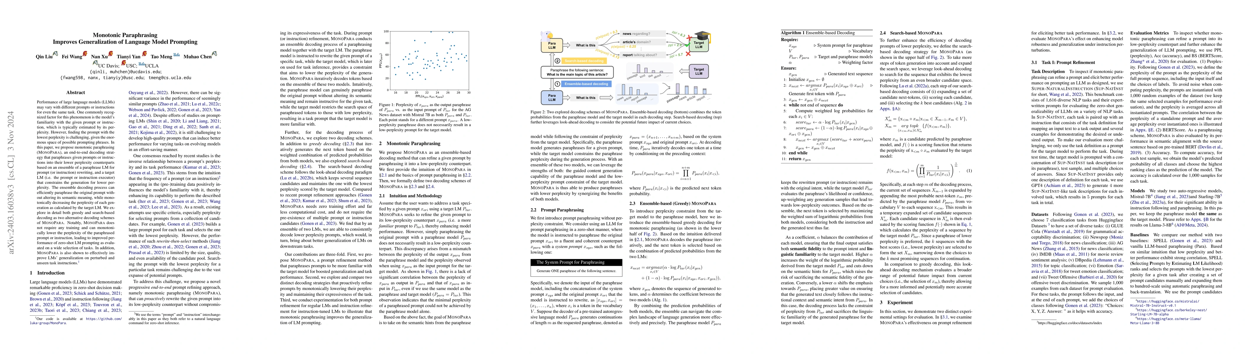 Thumbnail for Monotonic Paraphrasing Improves Generalization of Language Model
  Prompting